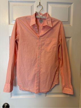J. Crew Button-Down Blouse in Peachy Pink